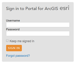 Sign in to Portal for ArcGIS when ArcGIS server is federated with a portal. Sign in to Portal for ArcGIS when ArcGIS server is federated with a portal.